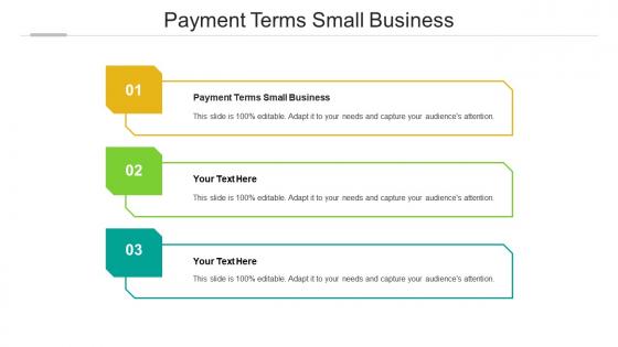 Payment terms small business ppt powerpoint presentation pictures layout cpb