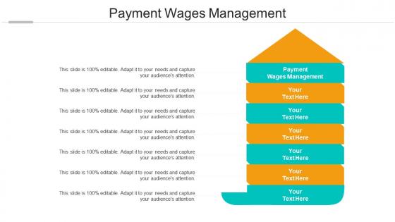 Payment wages management ppt powerpoint presentation ideas demonstration cpb
