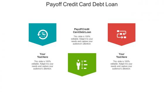 Payoff credit card debt loan ppt powerpoint presentation icon skills cpb