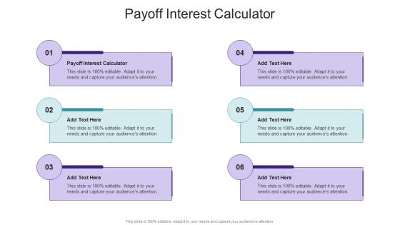 Payoff Interest Calculator In Powerpoint And Google Slides Cpb
