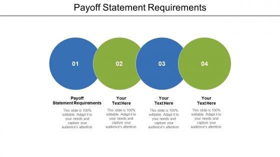 Payoff statement requirements ppt powerpoint presentation gallery graphics pictures cpb