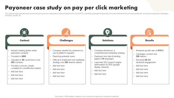 Payoneer Case Study On Pay Per Click Marketing Driving Public Interest MKT SS V