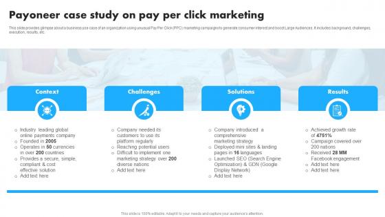 Payoneer Case Study On Pay Per Click Marketing Implementation Of Effective Pay MKT SS V