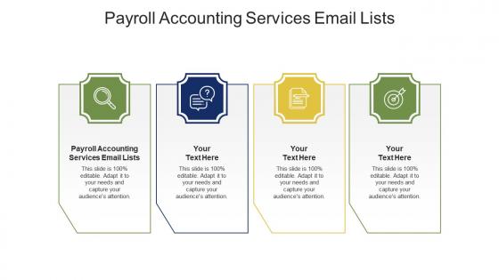 Payroll accounting services email lists ppt powerpoint presentation model cpb