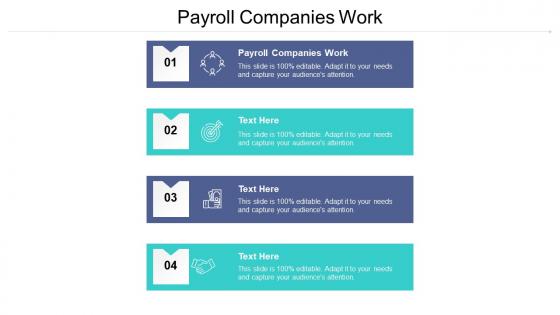 Payroll companies work ppt powerpoint presentation infographic template example cpb