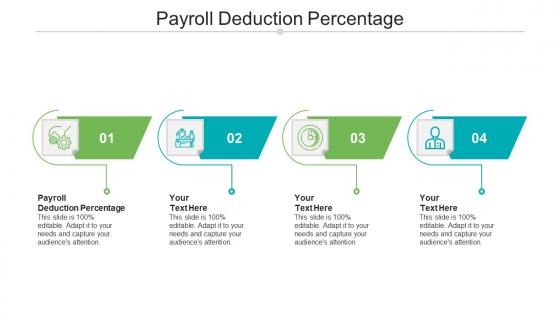 Payroll deduction percentage ppt powerpoint presentation portfolio example cpb