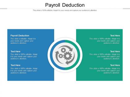 Payroll deduction ppt powerpoint presentation summary gridlines cpb