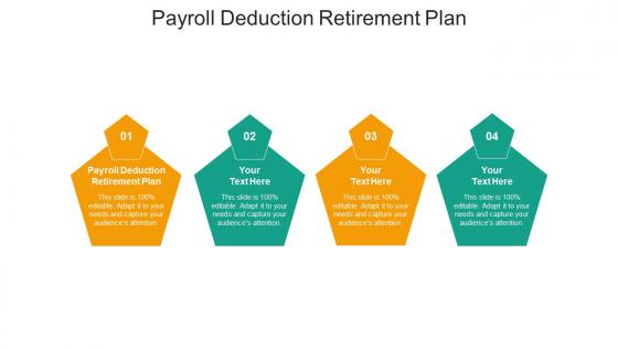 Payroll deduction retirement plan ppt powerpoint presentation show cpb