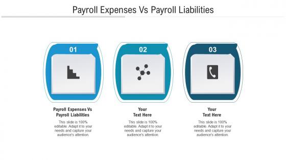 Payroll expenses vs payroll liabilities ppt powerpoint presentation portfolio brochure cpb