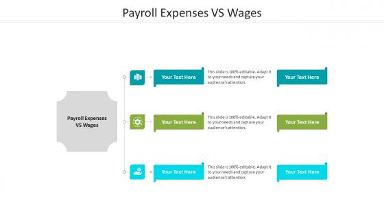Payroll expenses vs wages ppt powerpoint presentation show infographics cpb