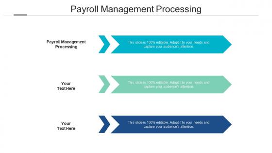 Payroll management processing ppt powerpoint presentation slides structure cpb