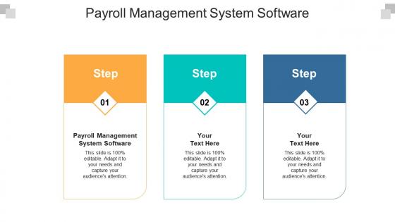 Payroll management system software ppt powerpoint presentation infographic template cpb