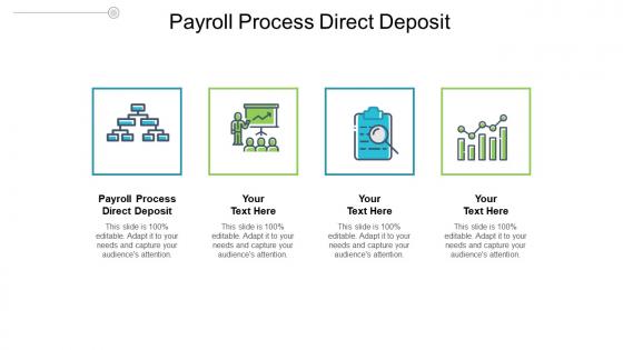 Payroll process direct deposit ppt powerpoint presentation infographics ideas cpb