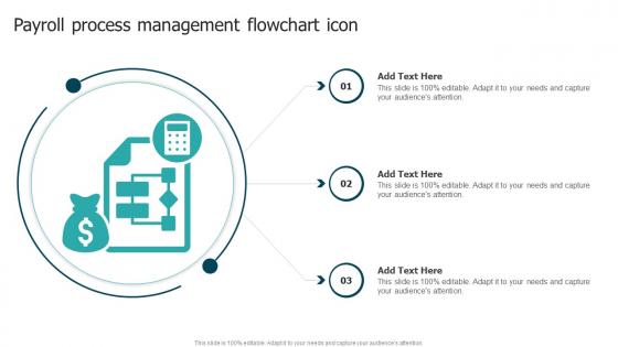Payroll Process Management Flowchart Icon