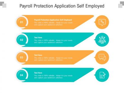 Payroll protection application self employed ppt powerpoint presentation file model cpb