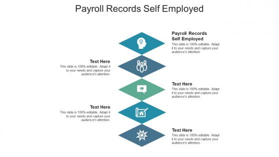 Payroll records self employed ppt powerpoint presentation infographic template demonstration cpb