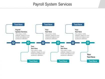 Payroll system services ppt powerpoint presentation summary slides cpb