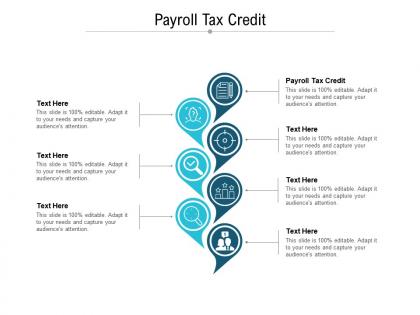 Payroll tax credit ppt powerpoint presentation summary visual aids cpb