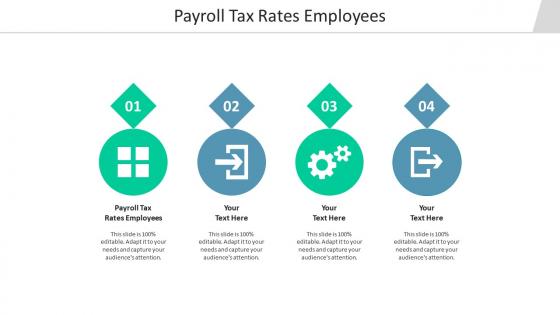 Payroll tax rates employees ppt powerpoint presentation infographics layout cpb