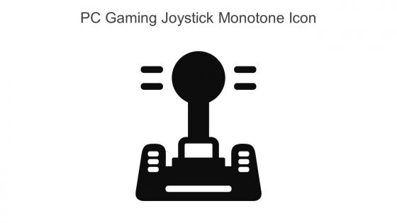 PC Gaming Joystick Monotone Icon In Powerpoint Pptx Png And Editable Eps Format
