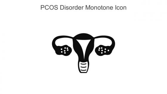 PCOS Disorder Monotone Icon In Powerpoint Pptx Png And Editable Eps Format