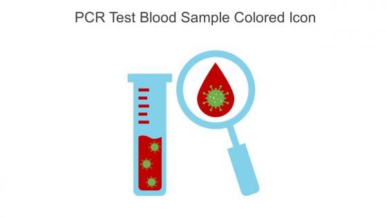 PCR Test Blood Sample Colored Icon In Powerpoint Pptx Png And Editable Eps Format