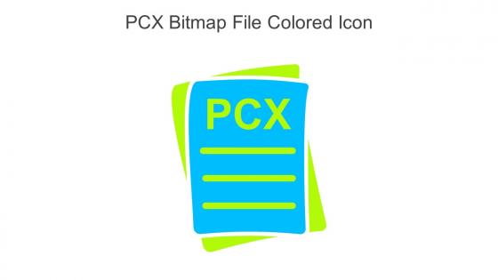 PCX Bitmap File Colored Icon In Powerpoint Pptx Png And Editable Eps Format