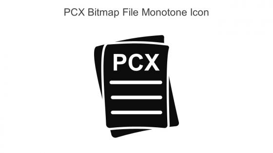 PCX Bitmap File Monotone Icon In Powerpoint Pptx Png And Editable Eps Format