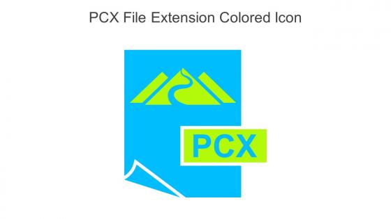 PCX File Extension Colored Icon In Powerpoint Pptx Png And Editable Eps Format