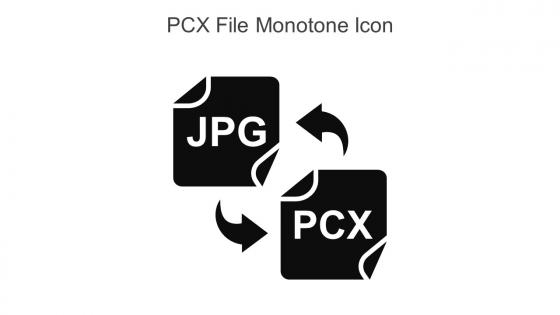 PCX File Monotone Icon In Powerpoint Pptx Png And Editable Eps Format