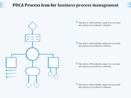 Pdca process icon for business process management