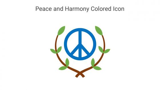 Peace And Harmony Colored Icon In Powerpoint Pptx Png And Editable Eps Format