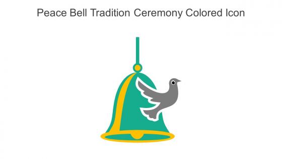 Peace Bell Tradition Ceremony Colored Icon In Powerpoint Pptx Png And Editable Eps Format
