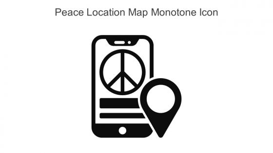 Peace Location Map Monotone Icon In Powerpoint Pptx Png And Editable Eps Format