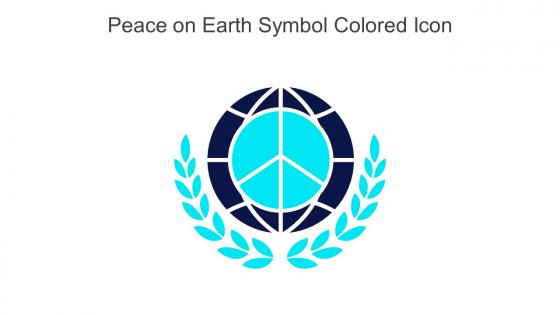 Peace On Earth Symbol Colored Icon In Powerpoint Pptx Png And Editable Eps Format