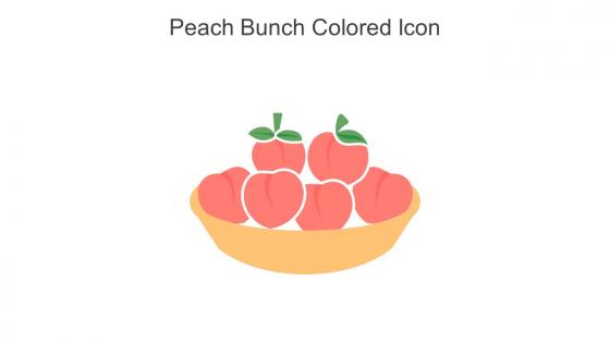 Peach Bunch Colored Icon In Powerpoint Pptx Png And Editable Eps Format