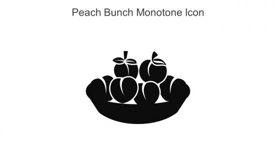 Peach Bunch Monotone Icon In Powerpoint Pptx Png And Editable Eps Format