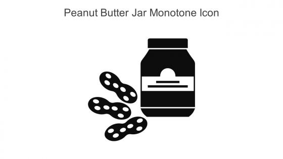 Peanut Butter Jar Monotone Icon In Powerpoint Pptx Png And Editable Eps Format