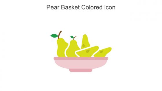 Pear Basket Colored Icon In Powerpoint Pptx Png And Editable Eps Format