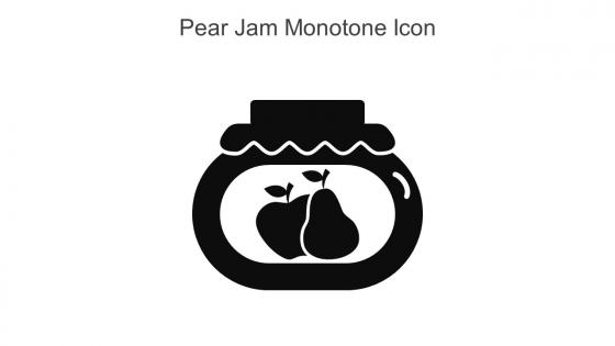 Pear Jam Monotone Icon In Powerpoint Pptx Png And Editable Eps Format