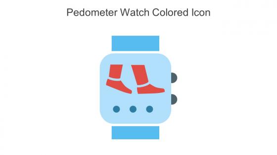 Pedometer Watch Colored Icon In Powerpoint Pptx Png And Editable Eps Format