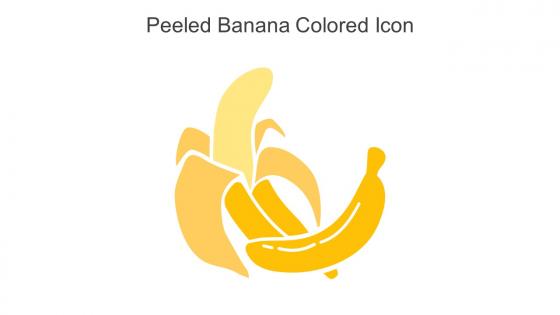 Peeled Banana Colored Icon In Powerpoint Pptx Png And Editable Eps Format
