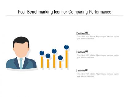 Peer benchmarking icon for comparing performance