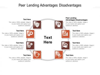 Peer lending advantages disadvantages ppt powerpoint presentation inspiration ideas cpb