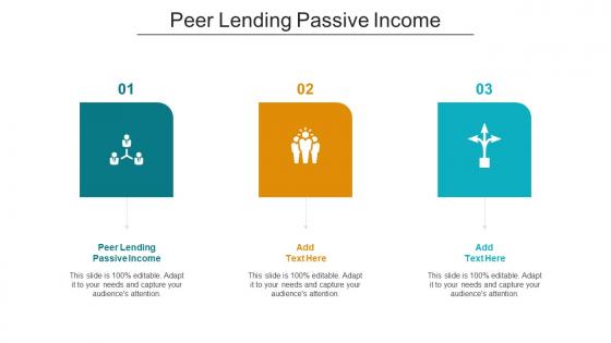 Peer Lending Passive Income Ppt Powerpoint Presentation Gallery Smartart Cpb