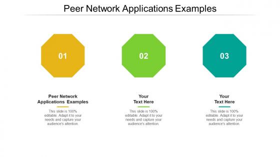 Peer network applications examples ppt powerpoint presentation gallery cpb