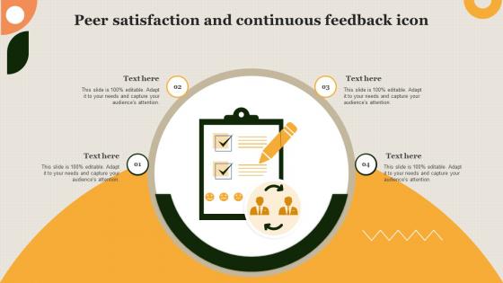 Peer Satisfaction And Continuous Feedback Icon