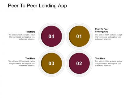 Peer to peer lending app ppt powerpoint presentation professional template cpb