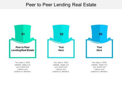 Peer to peer lending real estate ppt powerpoint presentation icon background images cpb