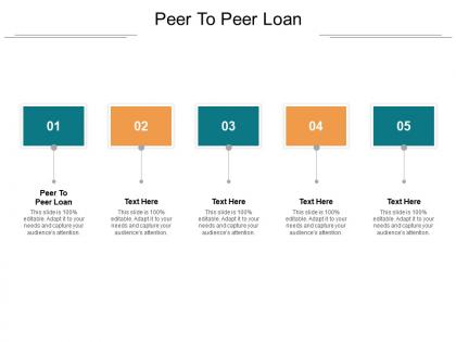 Peer to peer loan ppt powerpoint presentation infographic template example introduction cpb